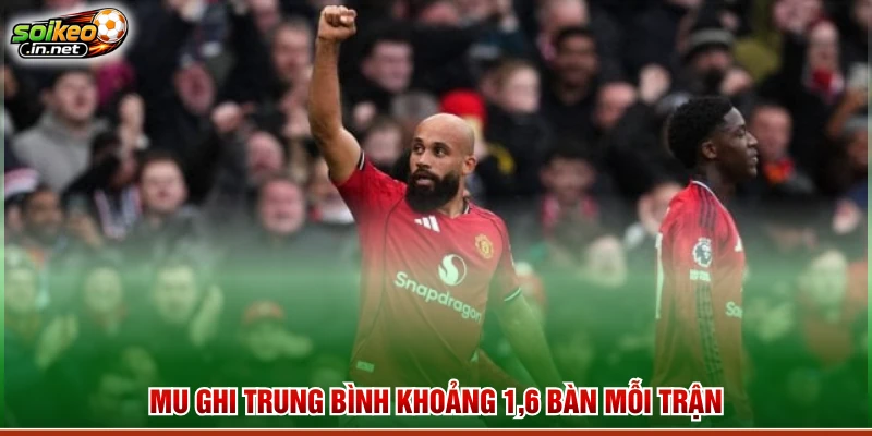 MU ghi trung bình khoảng 1,6 bàn mỗi trận