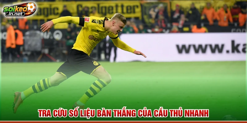 Tra cứu số liệu bàn thắng của cầu thủ nhanh